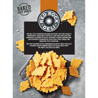 Red Rock Deli Biscuit Crackers Share Pack Honey Soy & Chicken 135g