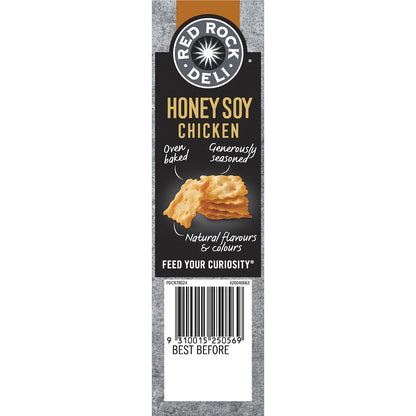 Red Rock Deli Biscuit Crackers Share Pack Honey Soy & Chicken 135g