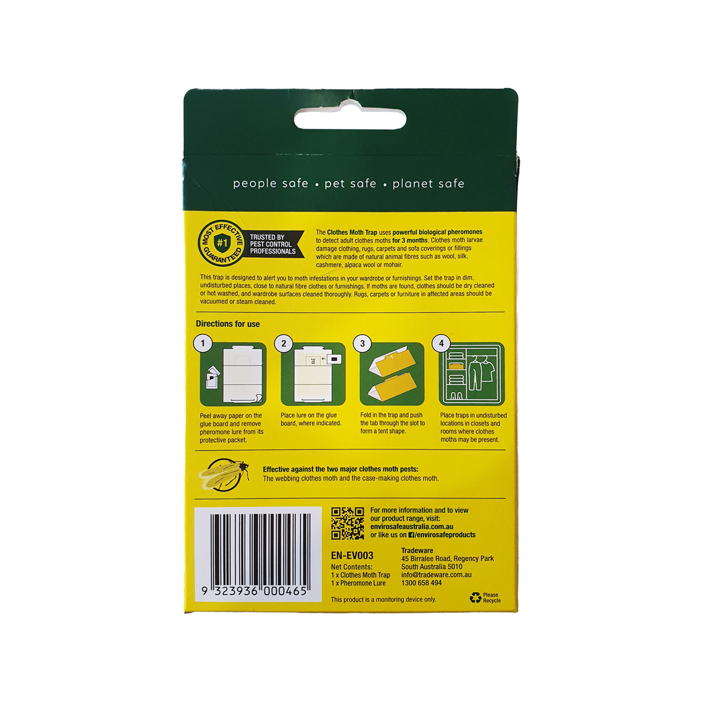 Envirosafe Professional Clothes Moth Trap