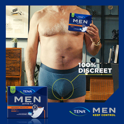 Tena Men Active Fit Absorbent Protector Level 3 Super 8 Pack