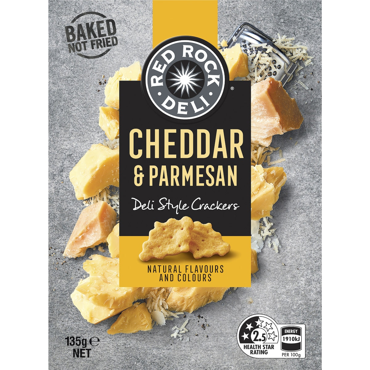 Red Rock Deli Style Crackers Cheddar & Parmesan 135g