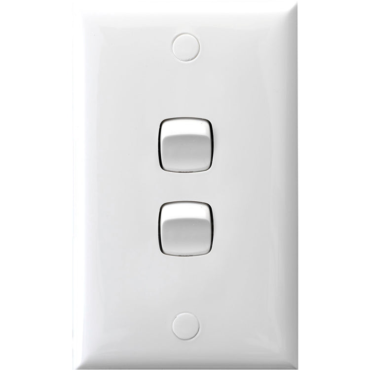 HPM Wall Switch 2 Gang 10A