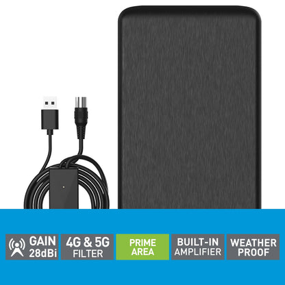 Antsig Indoor Antenna - 130 x 248mm - Black