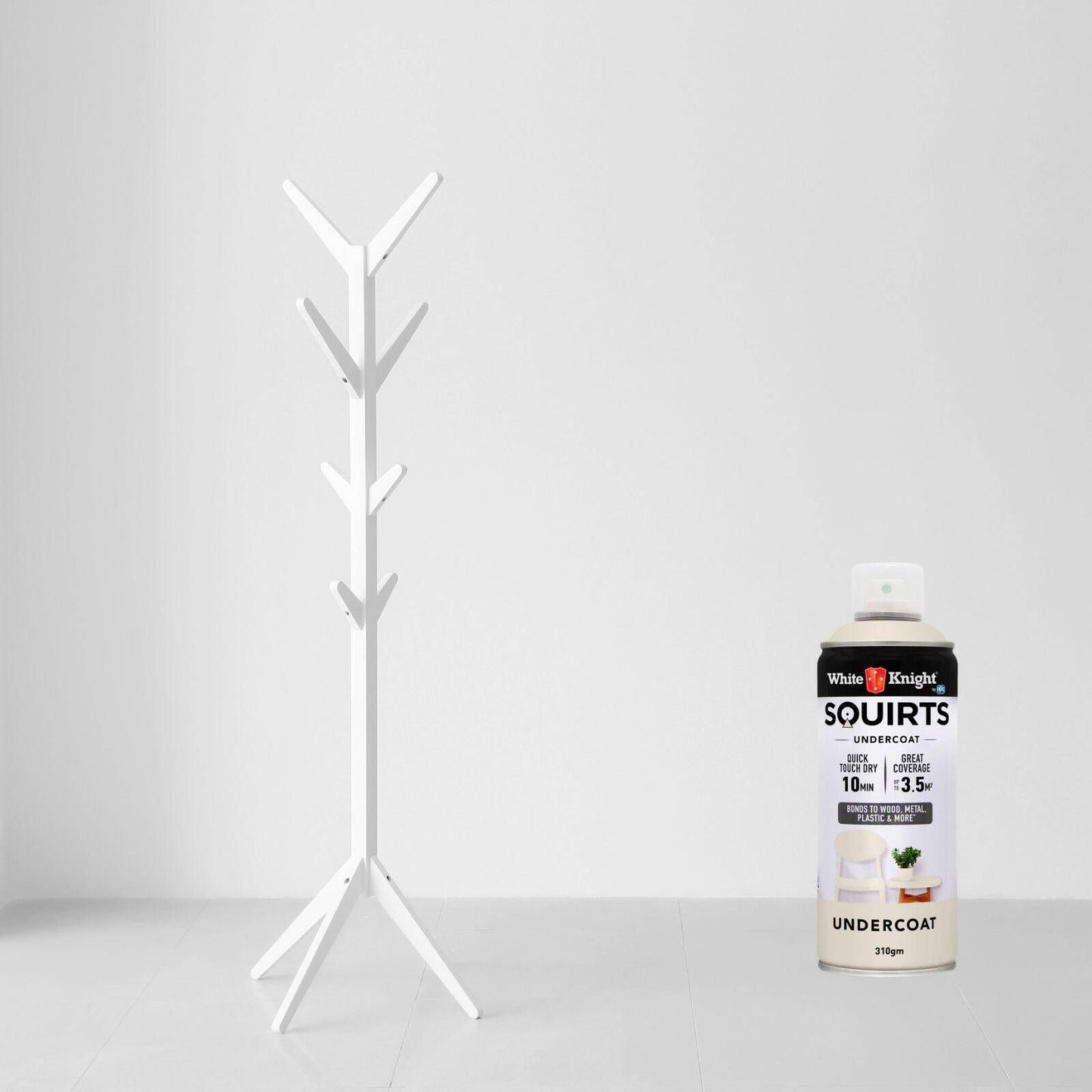 White Knight Squirts Undercoat Spray Paint - 310g