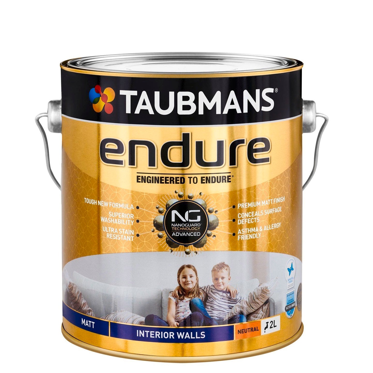 Taubmans Neutral Matt Endure Interior Walls Paint - 2L