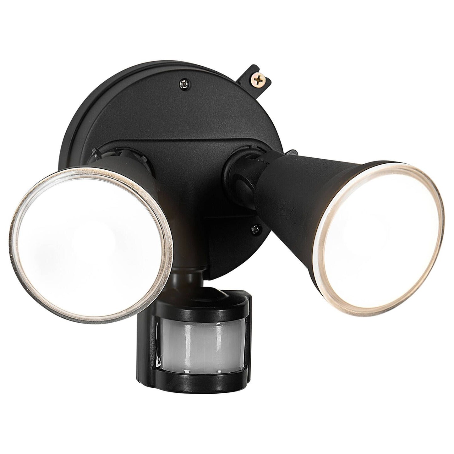 Brilliant Black Lamy DIY Twin Security Light - 330 x 180mm