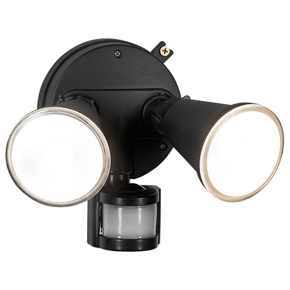 Brilliant Black Lamy DIY Twin Security Light - 330 x 180mm