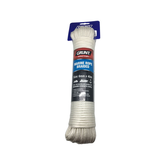 Grunt Marine Braided Rope - 6mm x 40m