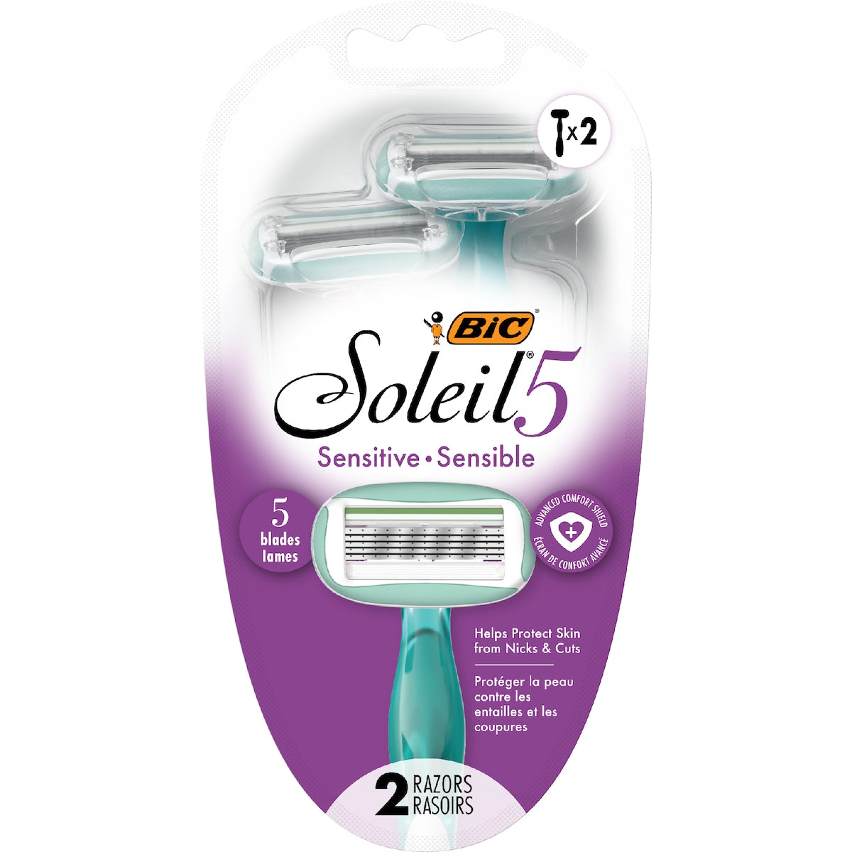 Bic Soleil Sensitive Advanced Disposable Razors 2 Pack