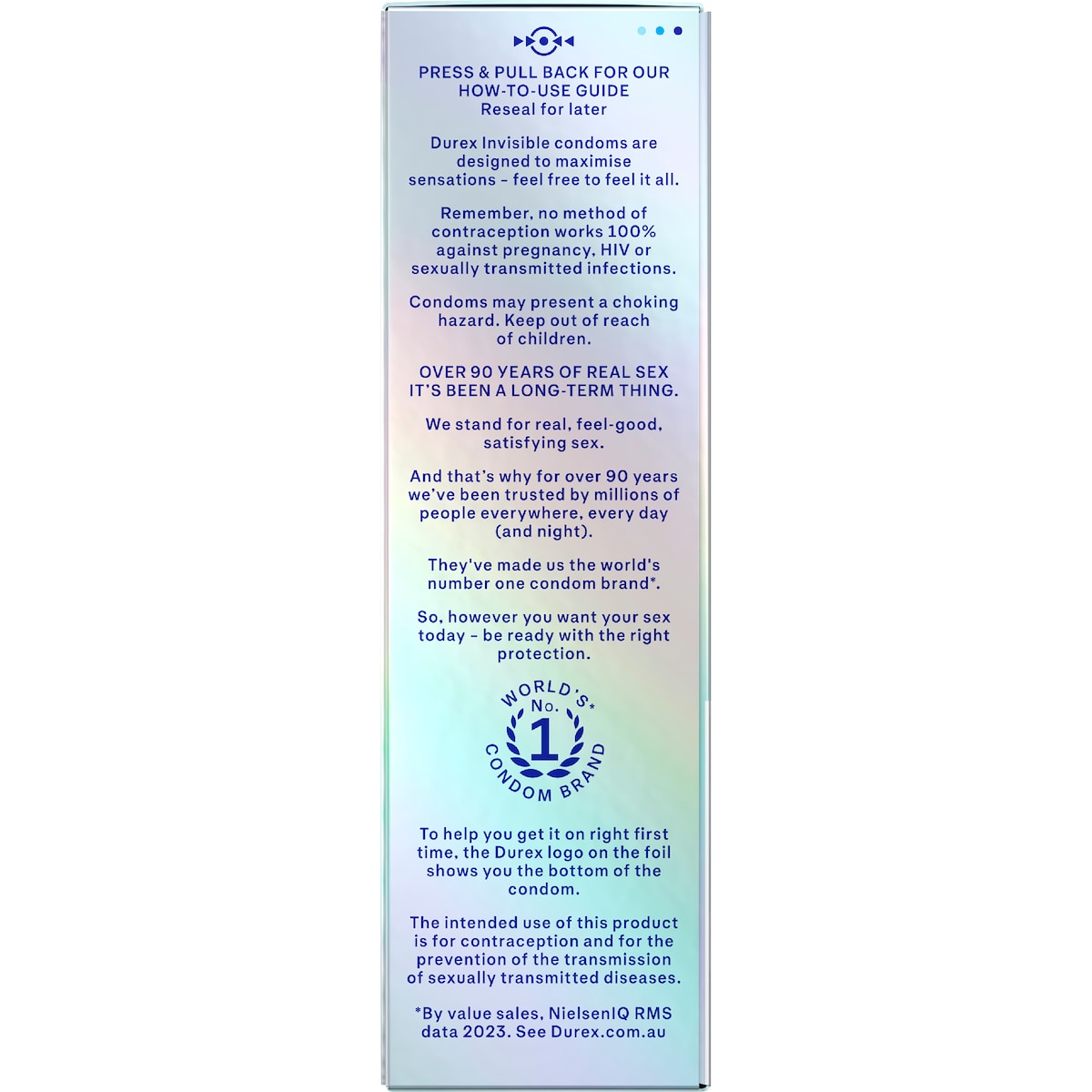 Durex Invisible Ultra Thin Regular Fit Condoms 10 Pack
