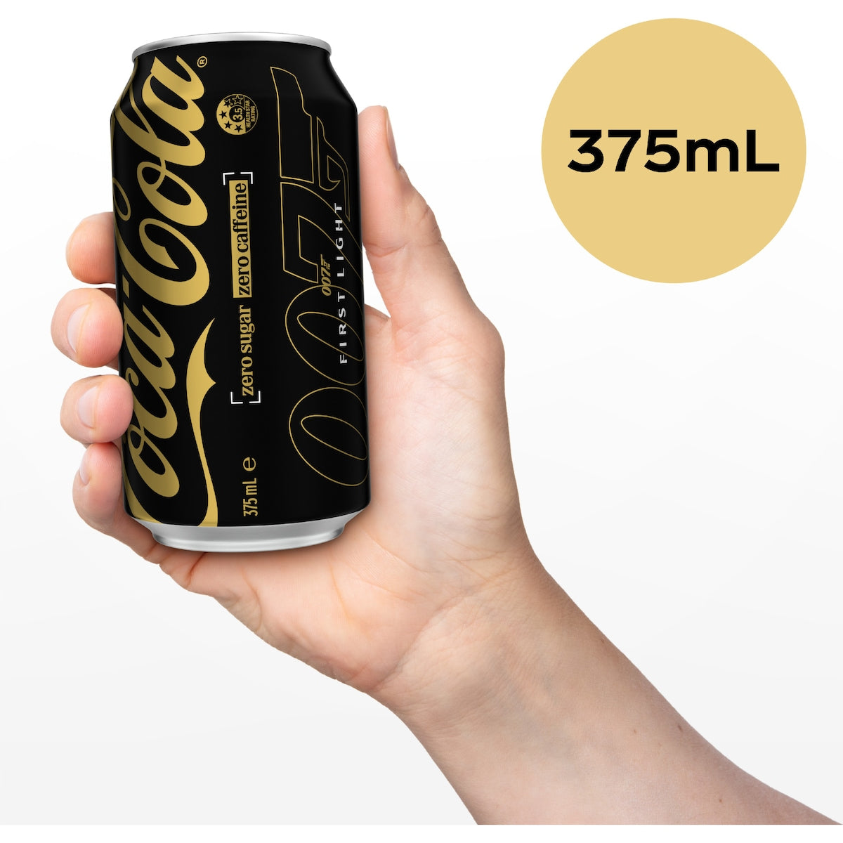 Coca-cola Caffeine Free Zero Sugar Soft Drink Cans 375ml X 10 Pack