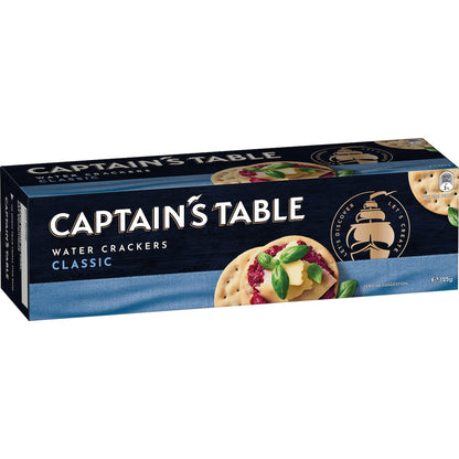 Captains Table Classic Water Crackers 125g