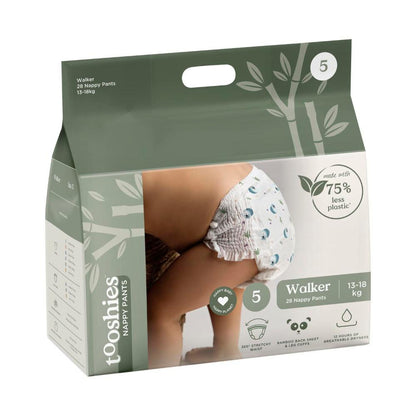 Tooshies Eco Nappy Pants Size 5 Walker - 28 Pack