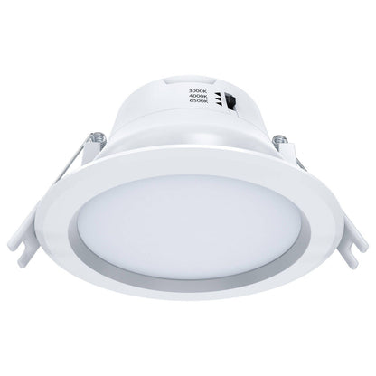 Arlec Dimmable Tri-Colour LED Downlight - 9W - 92mm - White