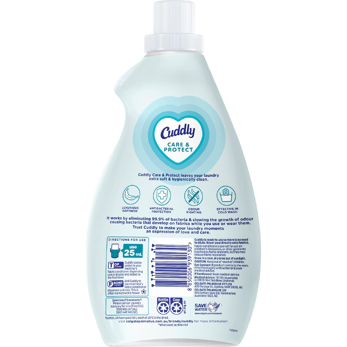 Cuddly Ultra Fabric Softener Care & Protect 900ml