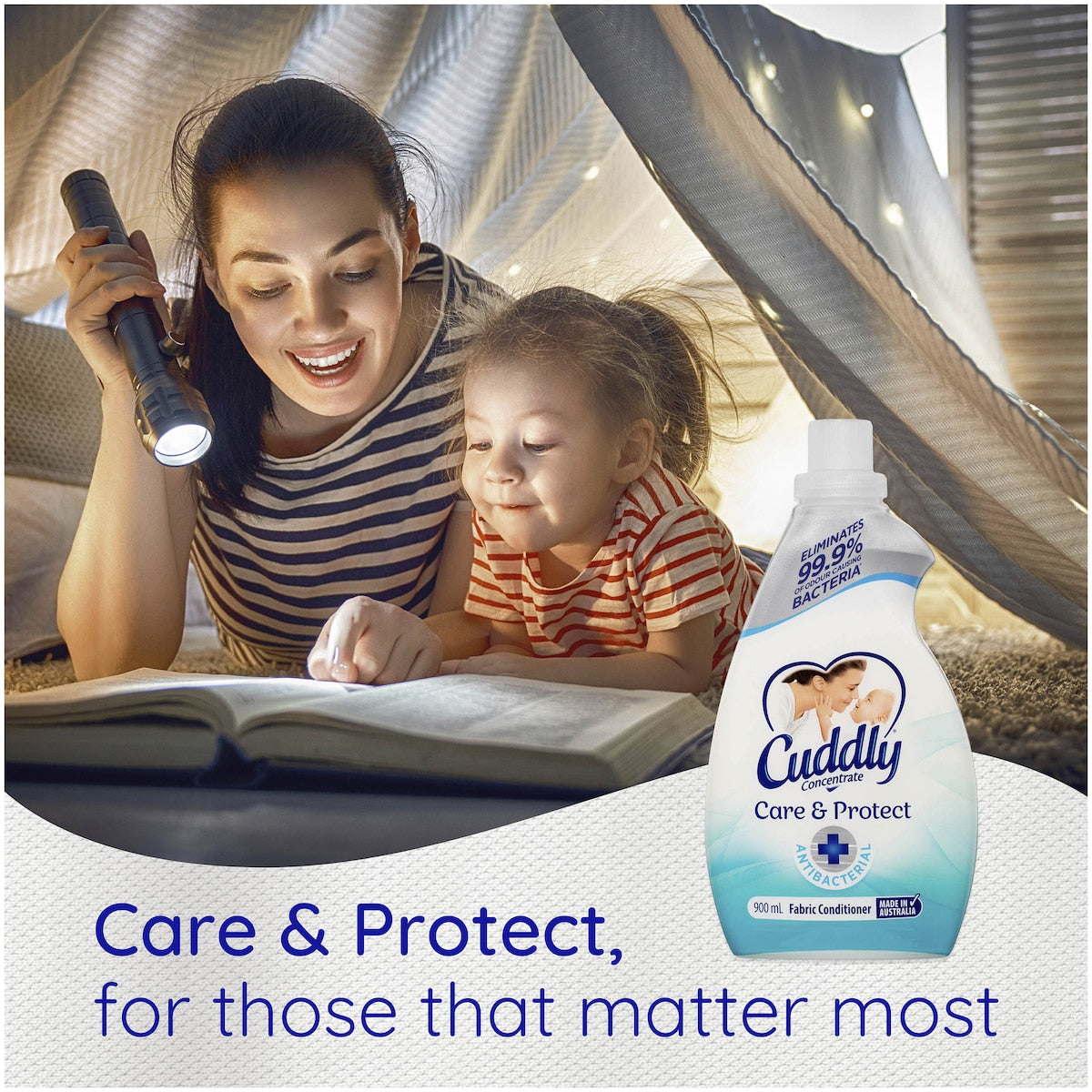 Cuddly Ultra Fabric Softener Care & Protect 900ml