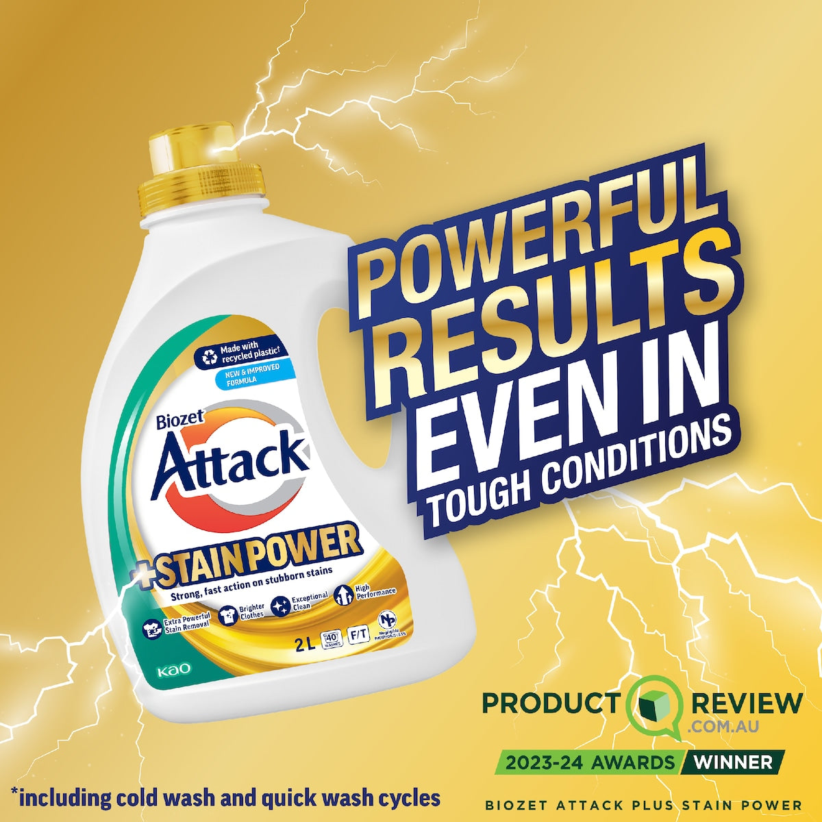 Biozet Attack Attack Plus Stain Power 2l
