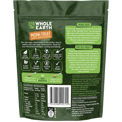 Whole Earth Monk Fruit Raw Sugar Replacement 200g