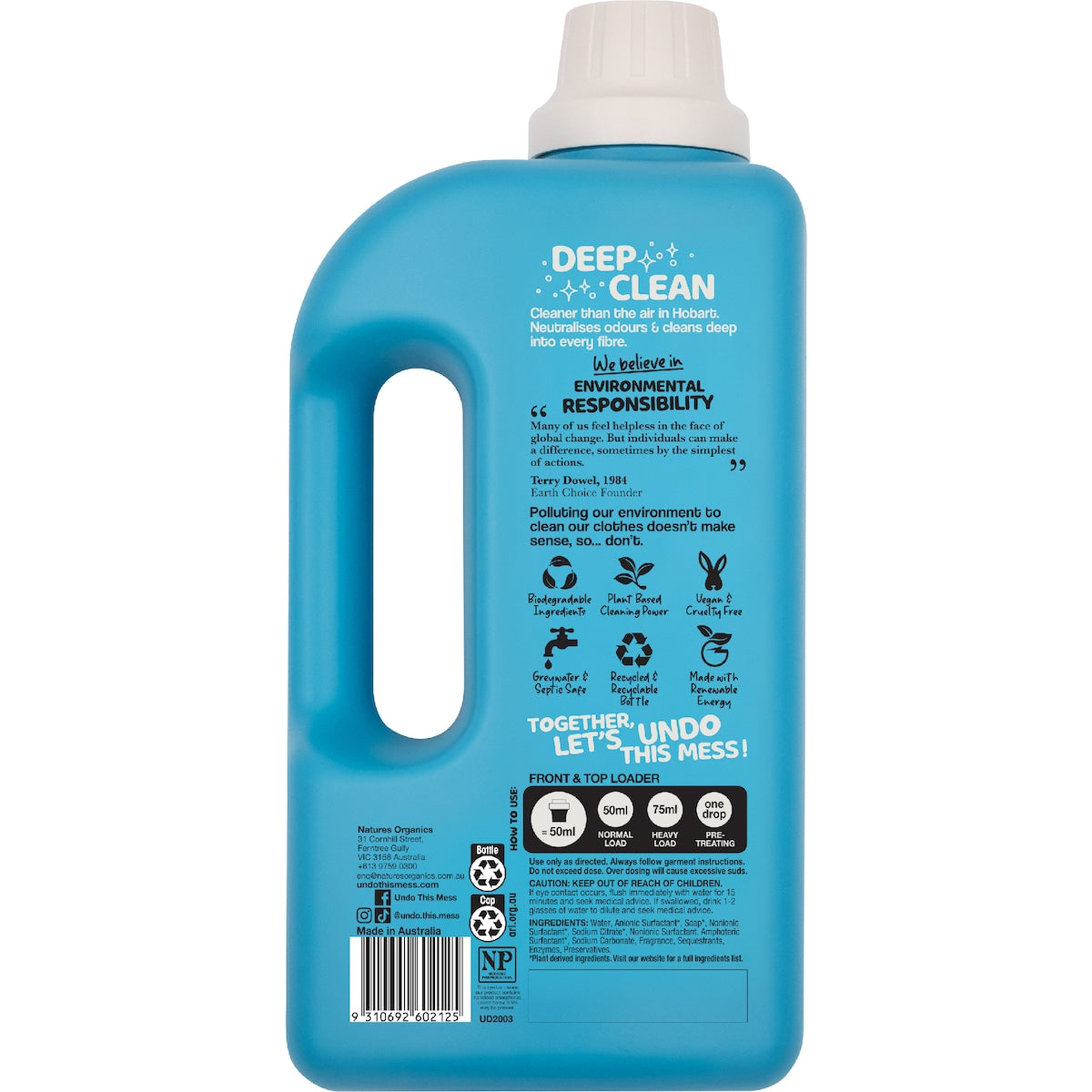 Undo This Mess Deep Clean Laundry Liquid 2l