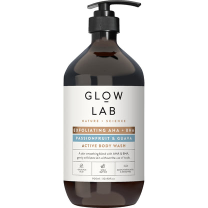 Glow Lab Active Body Wash Exfoliating Aha 900ml