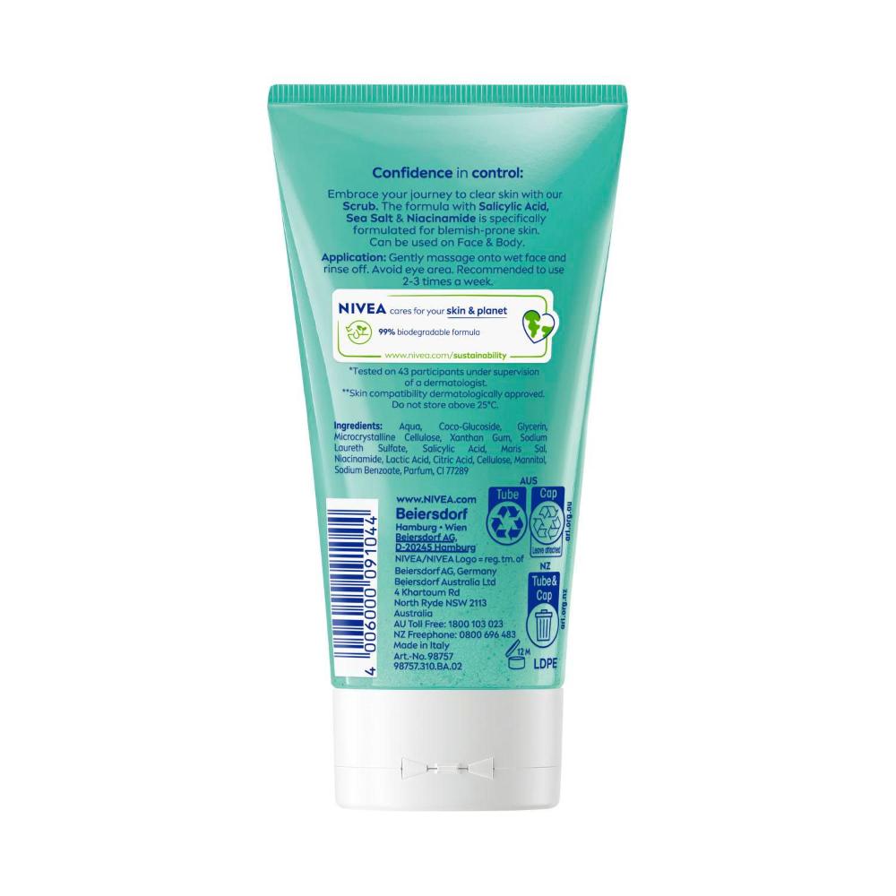 Nivea Derma Skin Clear Scrub - 150mL