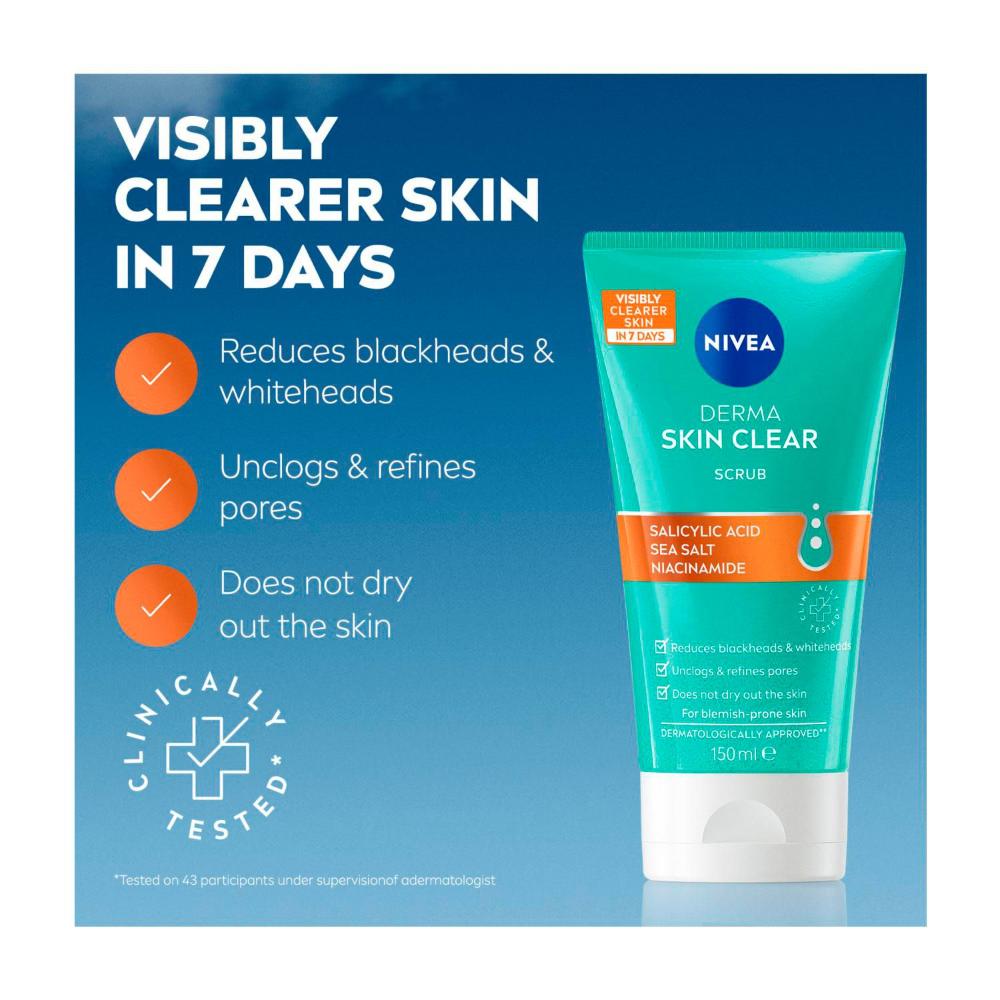 Nivea Derma Skin Clear Scrub - 150mL