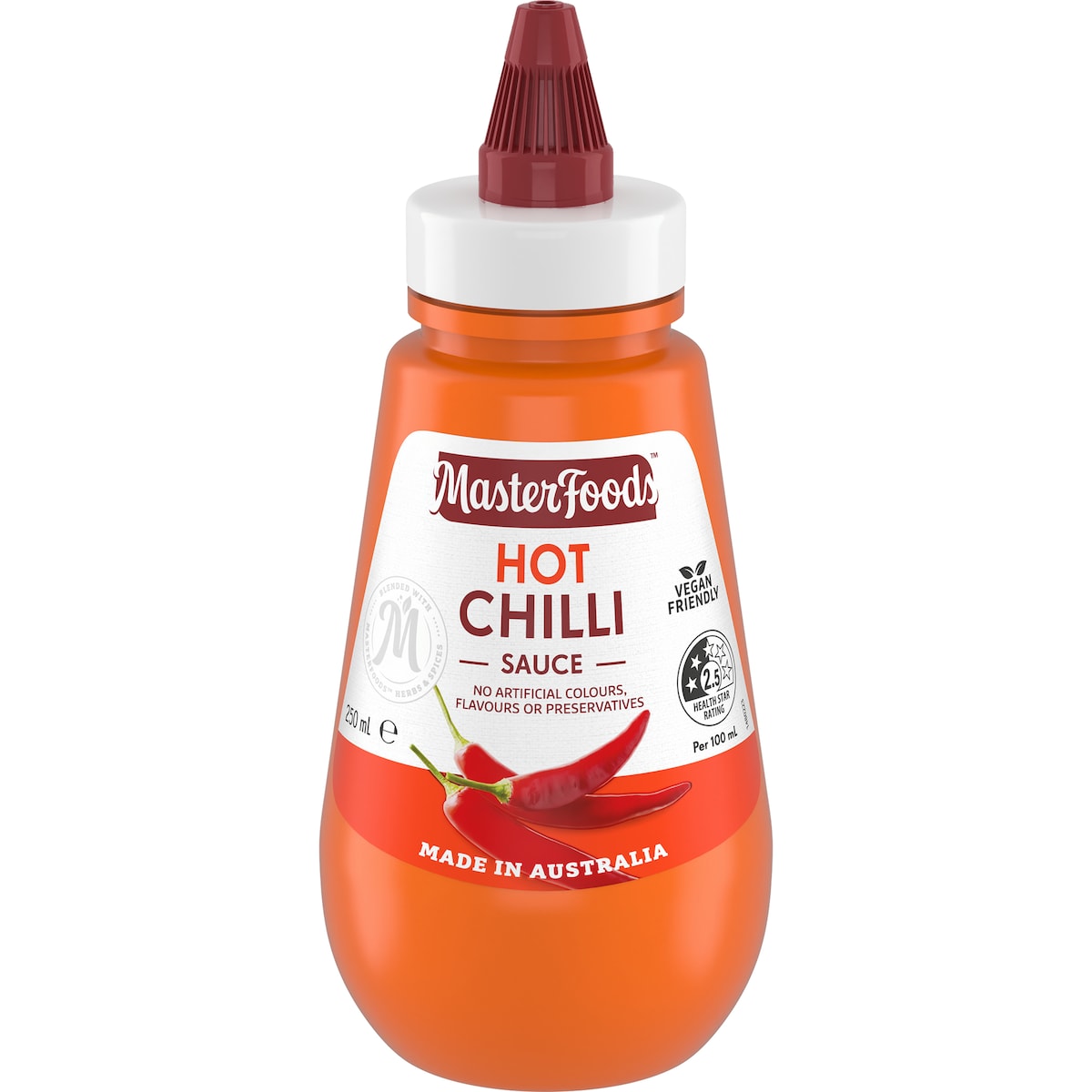 Masterfoods Hot Chilli Sauce 250ml