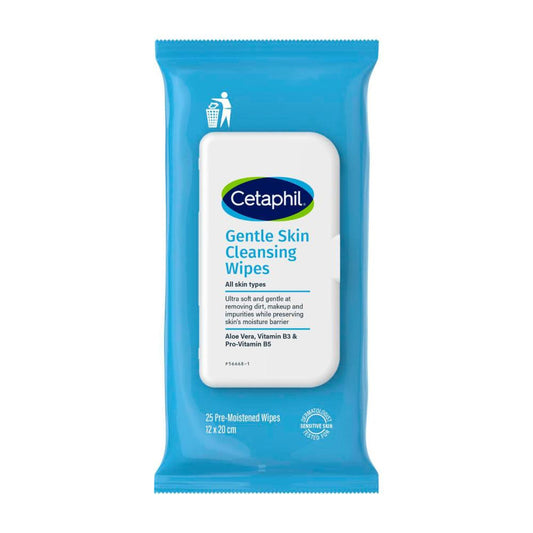 Cetaphil Gentle Skin eansing Wipes - 25 Pack