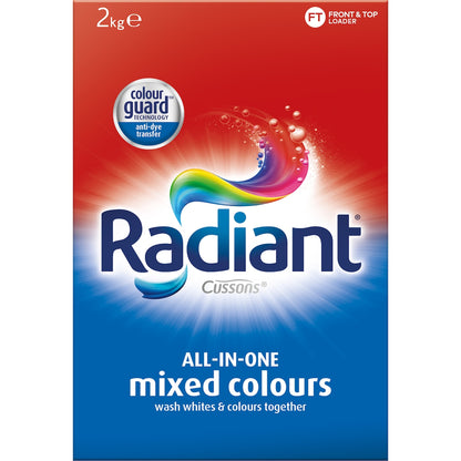 Radiant Mixed Colours Laundry Detergent Washing Powder 2kg
