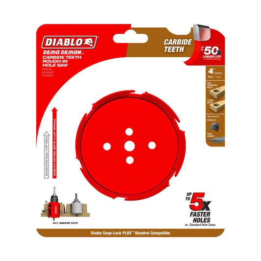 Diablo Demo Demon Carbide Teeth Rough in Hole Saw - 60mm - 4