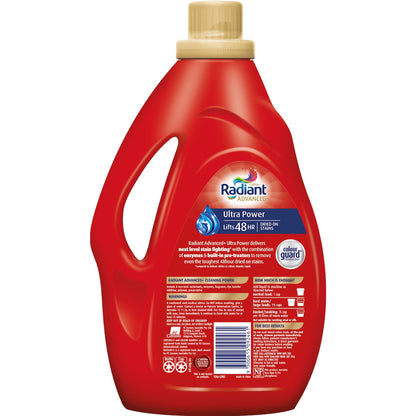 Radiant Advanced+ Ultra Power Laundry Liquid Detergent 1.8l
