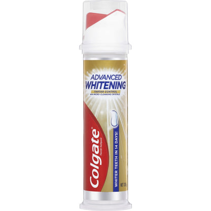 Colgate Advanced Whitening Toothpaste Tartar Pump 130g