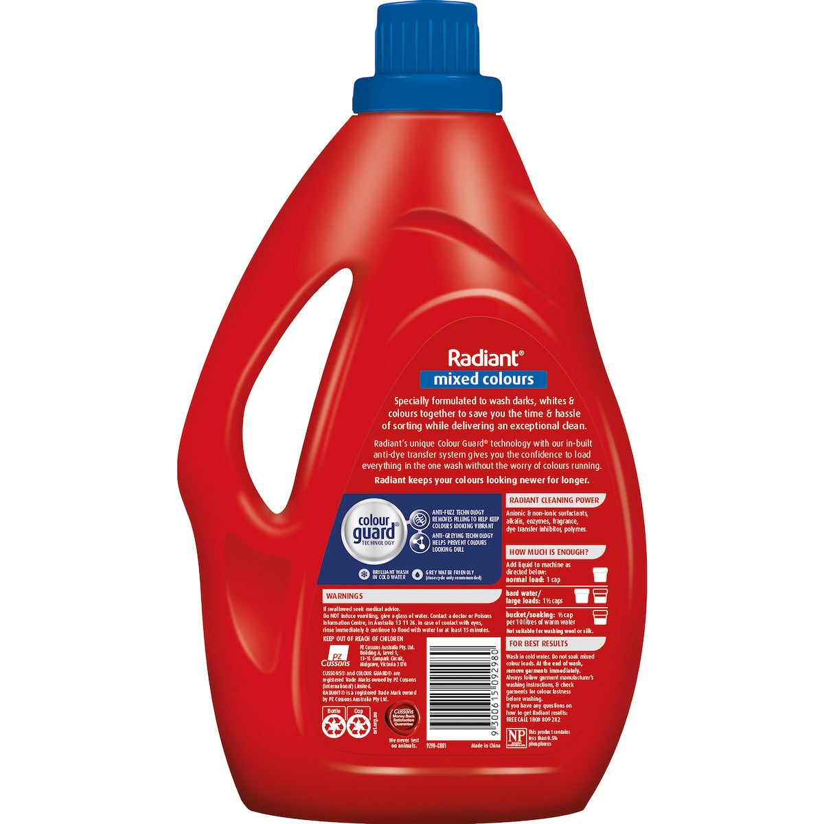 Radiant Mixed Colours Laundry Liquid Detergent 2l