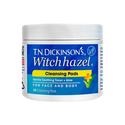TN Dickinsons Witch Hazel eansing Pads - 60 Pack