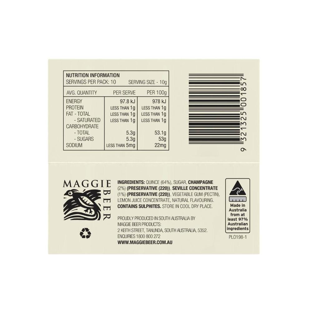 Maggie Beer Quince & Champagne Paste - 100g