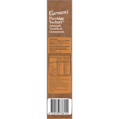 Carmans Protein Porridge Sachets Almond Vanilla & Cinnamon 6 Pack