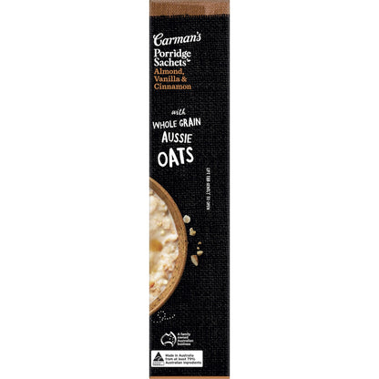 Carmans Protein Porridge Sachets Almond Vanilla & Cinnamon 6 Pack