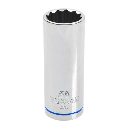 Trojan Deep Socket - 22mm - 1/2" Drive