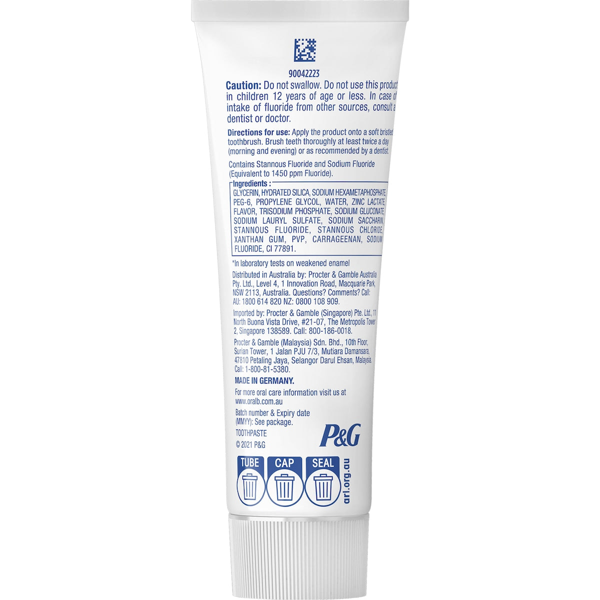 Oral-b Gum Care & Intensive Clean Toothpaste 110g
