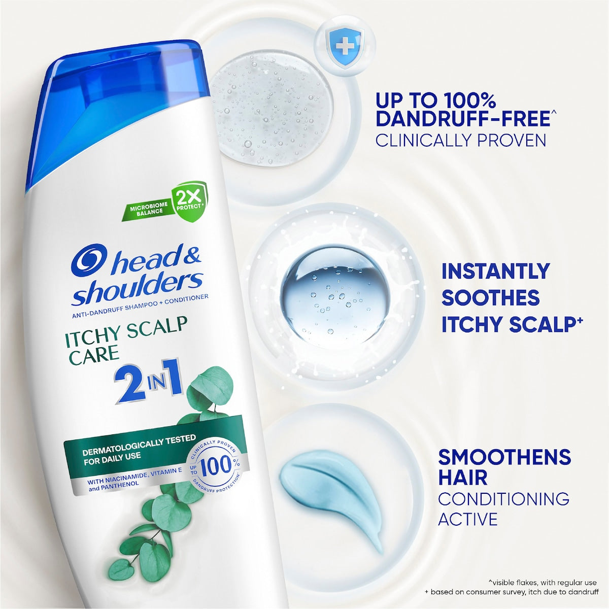 Head & Shoulders Itchy Scalp 2 In 1 Anti Dandruff Shampoo & Conditioner 350ml