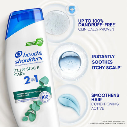 Head & Shoulders Itchy Scalp 2 In 1 Anti Dandruff Shampoo & Conditioner 350ml
