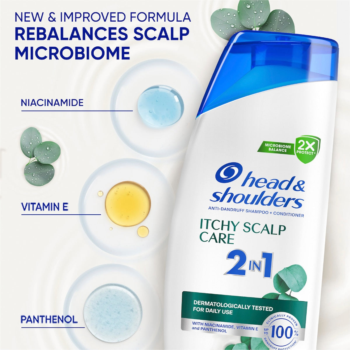 Head & Shoulders Itchy Scalp 2 In 1 Anti Dandruff Shampoo & Conditioner 350ml