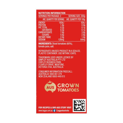 Leggos Australian Diced Tomatoes - 400g