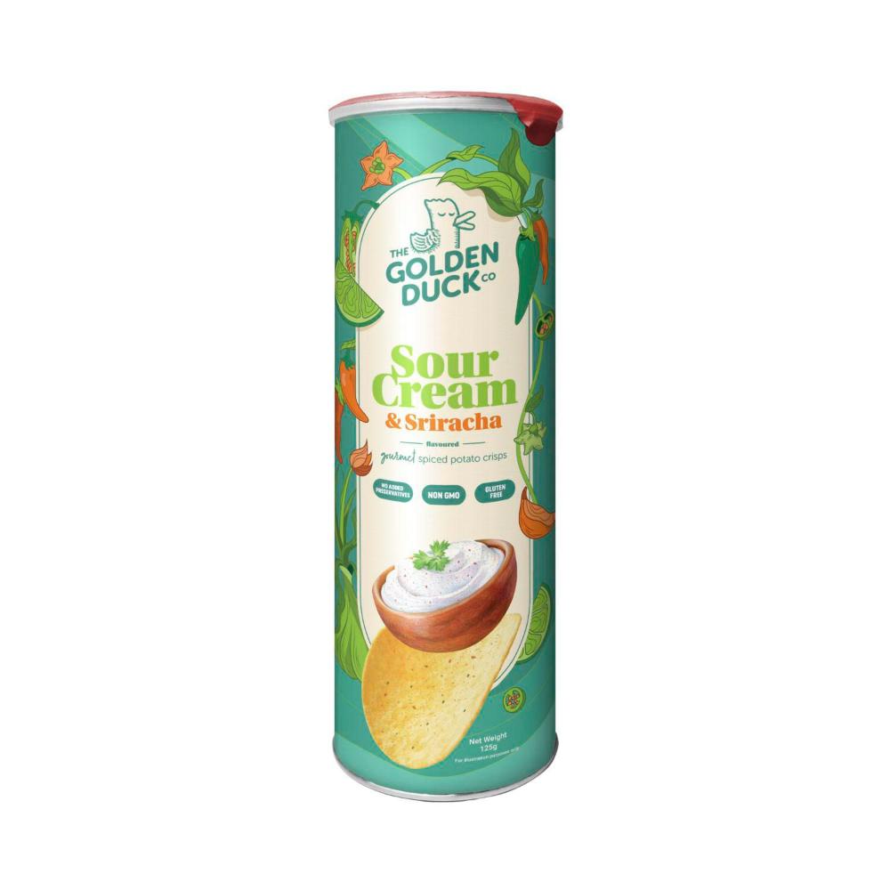 Golden Duck Sour Cream & Sriracha Chips - 125g
