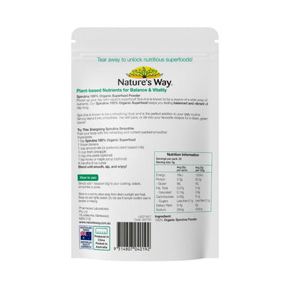 Nature's Way Super Foods Spirulina - 100g