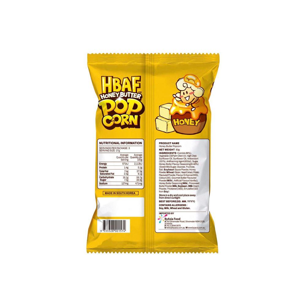 HBAF Popcorn Honey Butter - 80g
