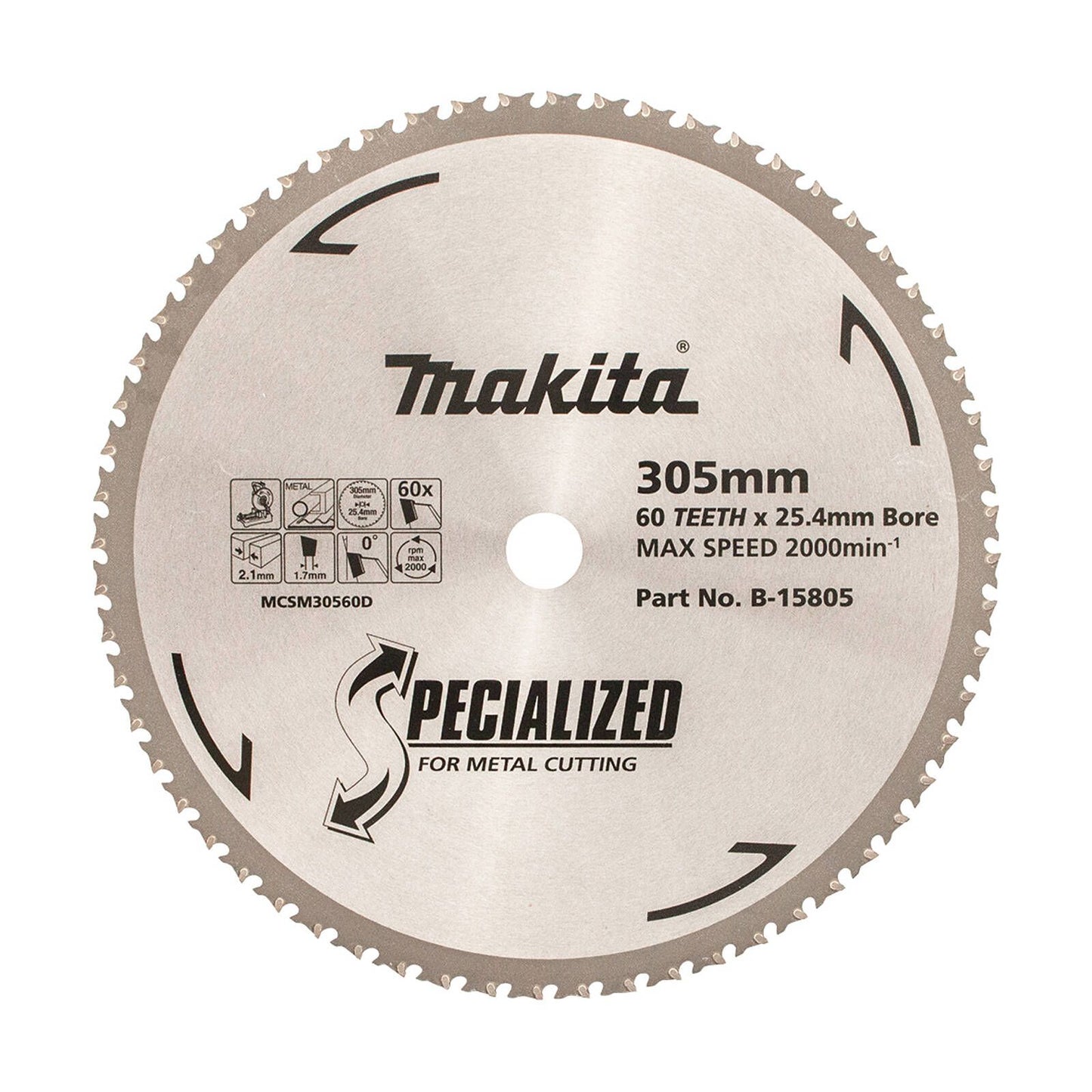 Makita 305mm 60T Metal Circular Saw Blade