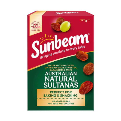 Sunbeam Australian Natural Sultanas - 375g