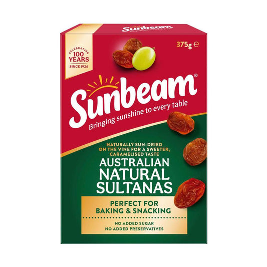 Sunbeam Australian Natural Sultanas - 375g