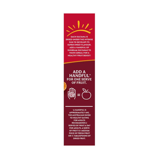 Sunbeam Australian Sunmuscat Sultanas - 375g
